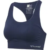 Hummel Sport bh 'Tif' marine / navy / lichtgrijs