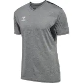 Hummel Functioneel shirt 'AUTHENTIC' stone grey / zwart / wit