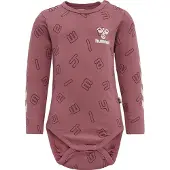 Hummel Rompertje/body bessen / zwart / wit