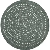 Home Collection Vloerkleed Bali rond in- & outdoor | kunstvezel groen 140x140 cm vloerkleden | NADUVI