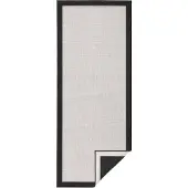 Hanse Home Dubbelzijdig Buitenkleed Panama - Zwart/Creme 80 x 350 cm