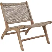 House Nordic Vouwstoel Derby | leder naturel 80x60x73 cm fauteuils | NADUVI