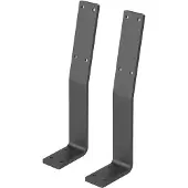 ML-Design Set van 2 rugleuningbeugels Alex | staal grijs 10x5x34 cm bankjes | NADUVI