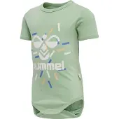 Hummel Romper s/s - hmlLAKE - Vergrijsd Jade - - 74 - Rompers Korte Mouw