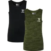 Hummel Functioneel shirt ombergrijs / zwart / offwhite