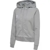 Hummel Sportief sweatvest 'Go 2.0' stone grey / wit