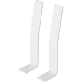 ML-Design Set van 2 rugleuningbeugels Alex | staal wit 10x5x34 cm bankjes | NADUVI