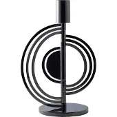 Klong Cirkus Kandelaar Zwart Small H20 Cm - Kaarshouders Messing Black - 31407
