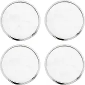 Hilke Collection glasonderzetters 4-pack Wit marmer-vernikkeld messing