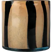 By On Calore theelicht-vaas M Ø15 cm Black-beige