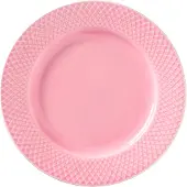 Lyngby Porcelæn Rhombe bord roze 21 cm