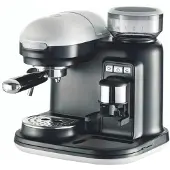 Ariete 1318 Moderna Espressomachine - Pistonmachine - geïntegreerde Koffiemachine met Bonen - wit