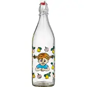 Muurla Pippi glazen fles 1 L Fruits