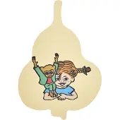Muurla Pippi Chop & Serve snijplank 21x30 cm Fruits