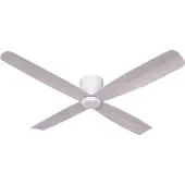 Beacon Lighting Fraser plafondventilator wit/eiken DC, stil, Ø 132 cm - Beacon , Fraser, Hout, Woonkamer, Hout, Modern