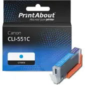 PrintAbout Huismerk Canon CLI-551C Inktcartridge Cyaan