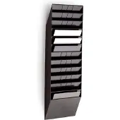Durable Flexiboxx folderhouder - 104,5 x 34,8 x 9,5 cm - Zwart - 12 liggende A4 vakken