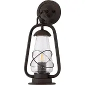 ELSTEAD Wandlamp buiten MINERS, brons / oud-messing, metaal, Maritiem, Wandlamp buiten