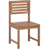 Beliani TREIA - Tuinstoel - Lichte houtkleur - Acaciahout
