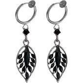 Charme Bijoux Klem oorbellen -Tampe -zwart-geen gaatje-
