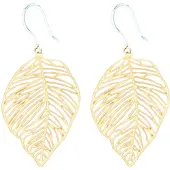 Charme Bijoux Allergievrij -Palmblad -oorbellen -goudkleurig-