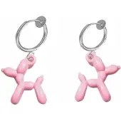 Charme Bijoux Klem oorbellen- Balloon dog -licht roze-geen gaatje-