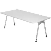 Hjh OFFICE PRO ATOS 2E S - Wit 200 x 100 Tafelhoogte I In hoogte verstelbaar
