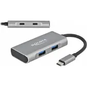 DeLOCK External USB 10 Gbps USB Type-C Hub with 2 x USB Type-A and 2 x USB Type-C
