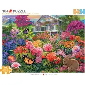 Eurographics Puzzel: Konijnen in de tuin, "Häschen" - Chris Bigelow, 104 stukjes, 6704-6023