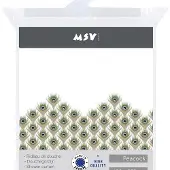 MSV Douchegordijn Peacock Multikleur 180cm