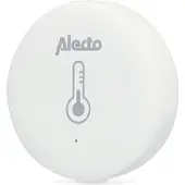 Alecto Slimme ZigBee temperatuur- en vochtsensor, wit, compatibel met Tuya
