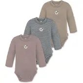 Normani Rompertje/body 'Tuai' beige / grijs / pink / wit