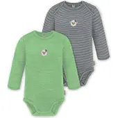 Normani Rompertje/body 'Auckland' beige / grijs / groen / wit