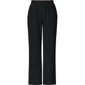 Pieces Summer wide pants dames - Loungewear broek - Katoenen lange pyjamabroek dames - Zwart / S
