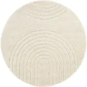 Mint Rugs Vloerkleed Norwalk Rond - Crème ø 160 cm