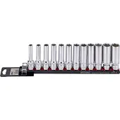 Sonic Doppenset 1/2", lang 12-dlg. op rail