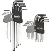 Kwb Inbussleutelset 1.5 mm, 2 mm, 2.5 mm, 3 mm, 4 mm, 5 mm, 6 mm, 8 mm, 10 mm 8-delig