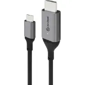 Alogic ULCHD02-SGR video kabel adapter 2 m HDMI Type A (Standaard) USB Type-C Zwart, Grijs