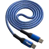 Akyga AK-USB-37 USB-kabel USB 2.0 USB-C stekker, USB-C stekker 1.00 m Blauw Slijtvast