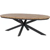 Intratuin 6-zits Eettafel Alita Antraciet 218 X 115 X 75 Cm
