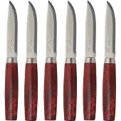 Morakniv Classic Steak Knife 6-pack Rood