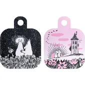 Muurla Chop & Serve Friendship dienblad 25x32 cm Zwart-roze
