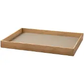 Lind DNA Dienblad Square M Even Nupo Clay Brown / Teak