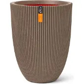 Capi Europe Bloempot Groove Taupe D 34 H 46 Cm