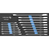 Högert HT7G146 Set dubbele ringratelsleutels
