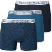 Schiesser Onderbroek nachtblauw / hemelsblauw / wit