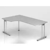 Hjh OFFICE PRO NANO 82 S - 200 x 120 Grijs/Zilver