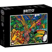 Bluebird Puzzle Bluebird Puzzel, puzzel van Romero Britto, Amazon, 1000 stukjes, kleurrijk