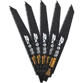 DeWalt 5-delige Reciprozaagbladenset Hout (228 mm)