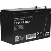 Green Cell 12V 7Ah (6.3mm) 7000mAh VRLA AGM accu